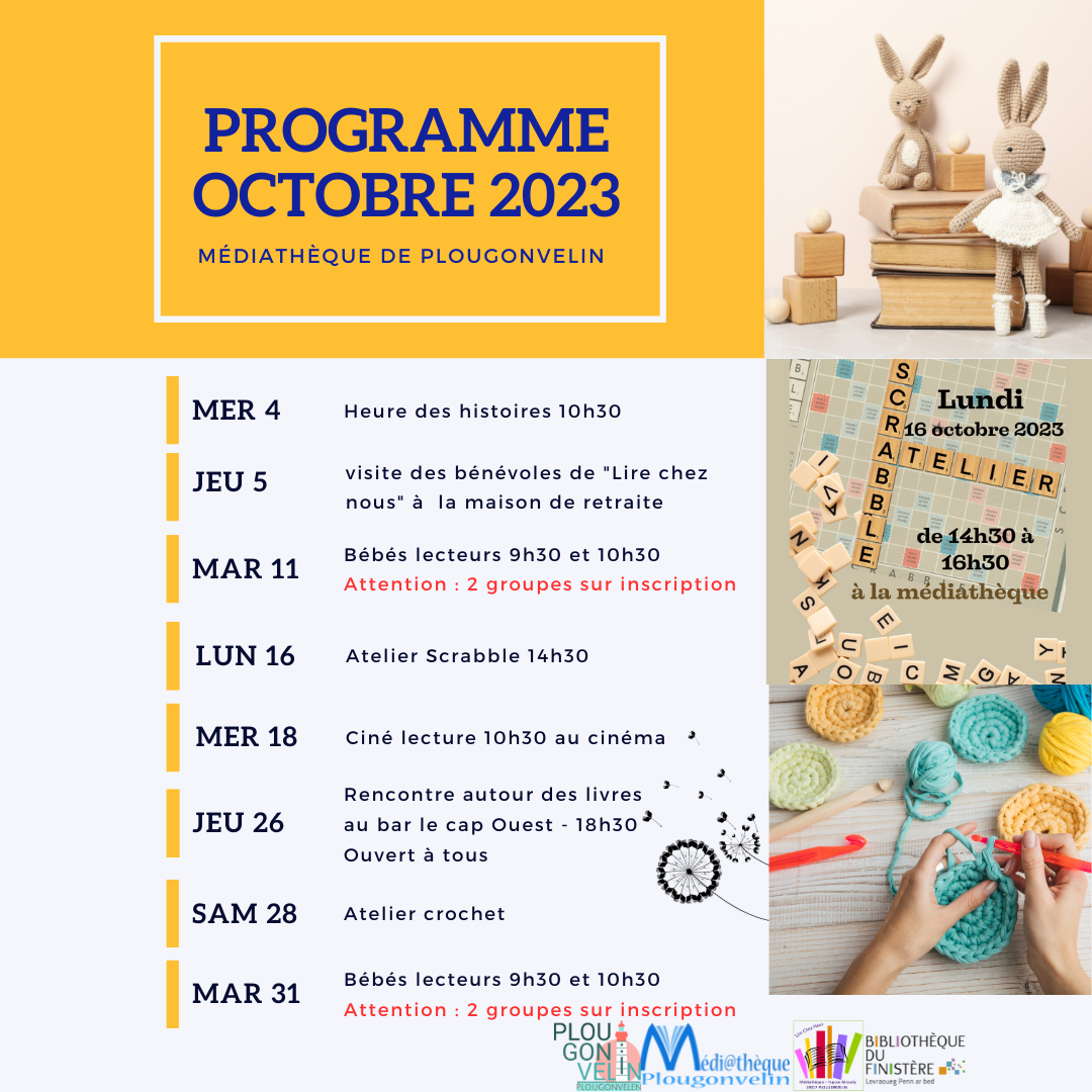 programme d'octobre 2023